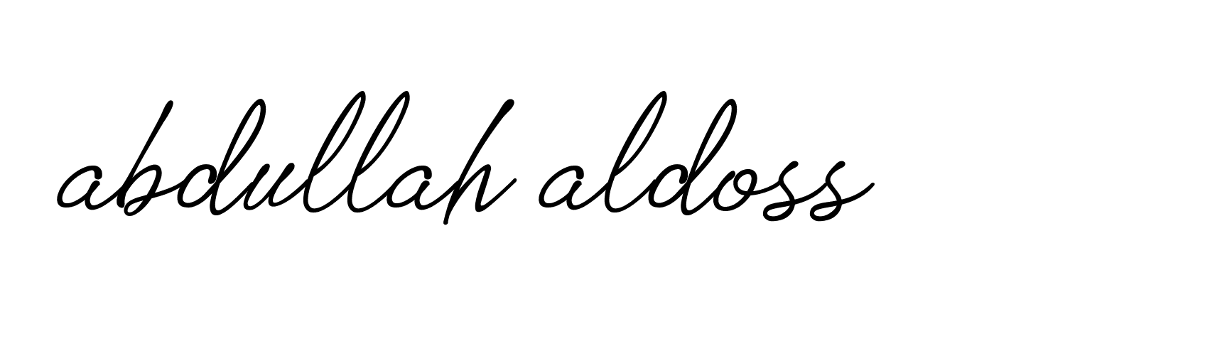 Signature of abdullah-aldoss