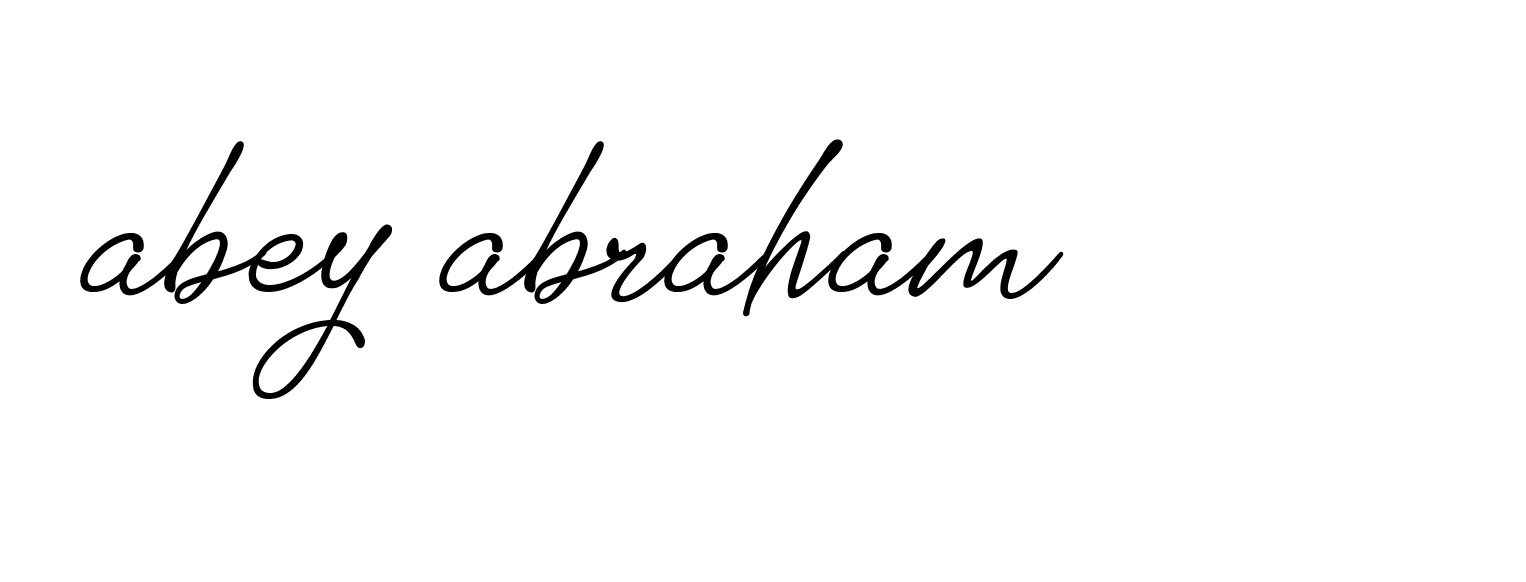 Signature of abey-abraham