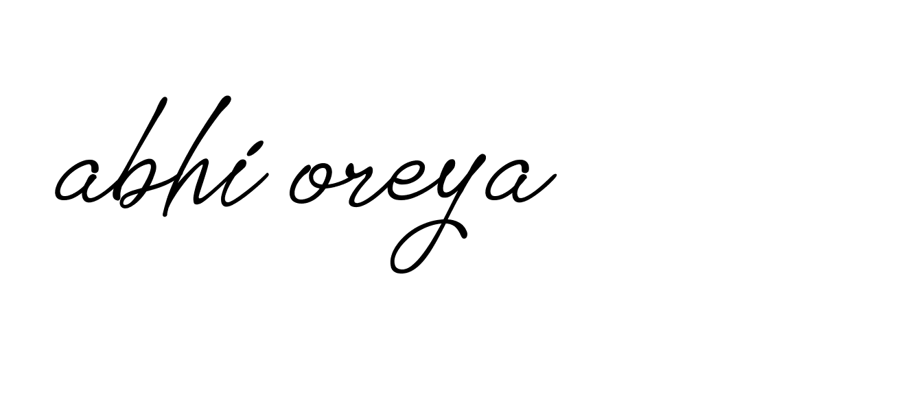 Signature of abhi-oreya-