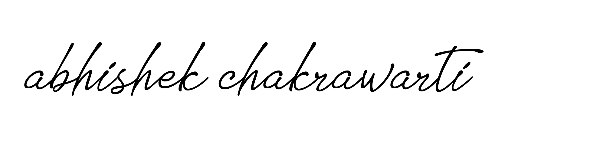 Signature of abhishek-chakrawarti