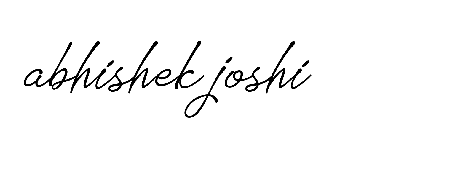 Signature of abhishek-joshi-