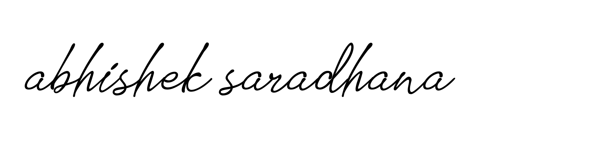 Signature of abhishek-saradhana