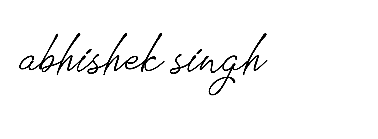 Signature of abhishek-singh