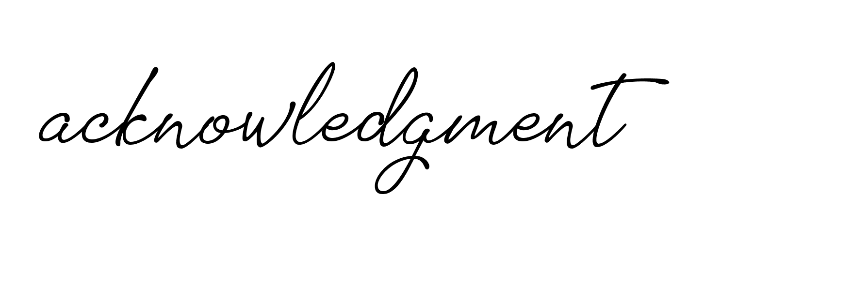 Signature of acknowledgment