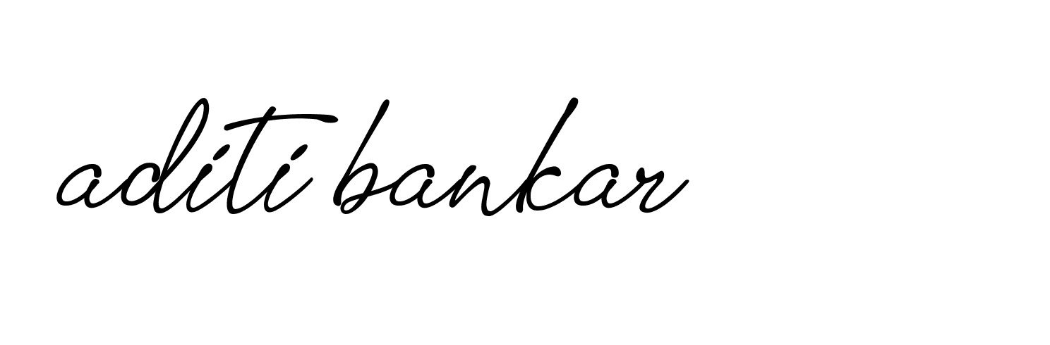 Signature of aditi-bankar-