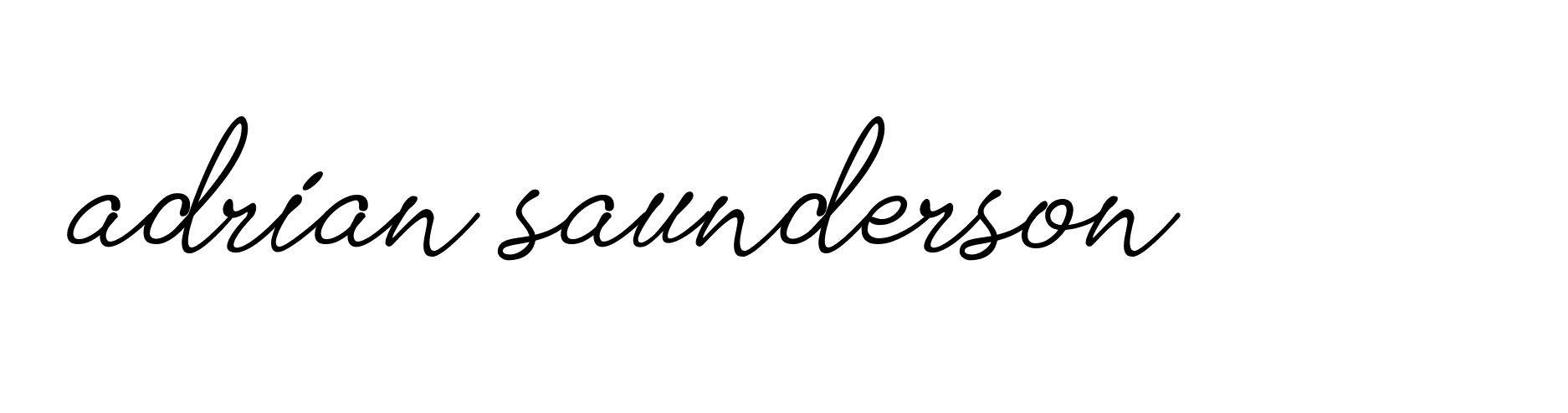 Signature of adrian-saunderson