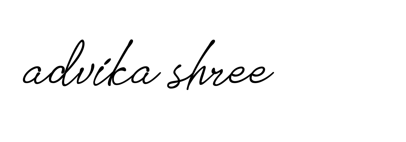 Signature of advika-shree