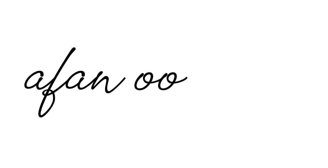 Signature of afan-oo