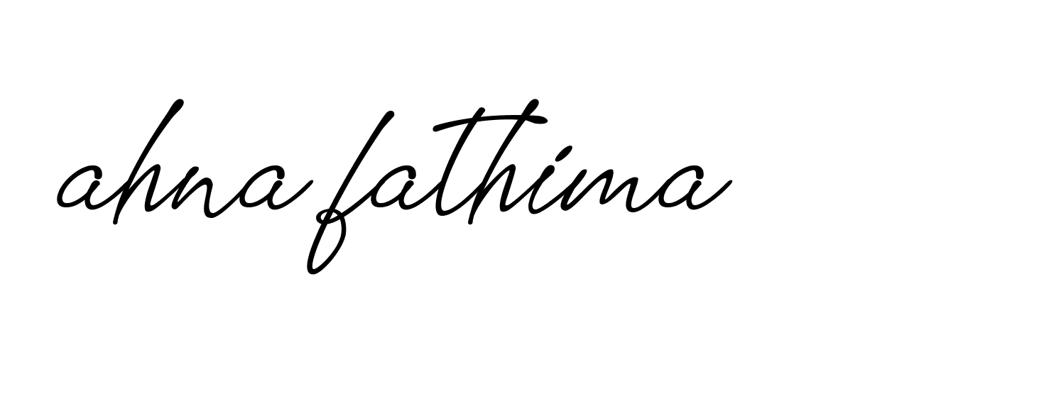 Signature of ahna-fathima