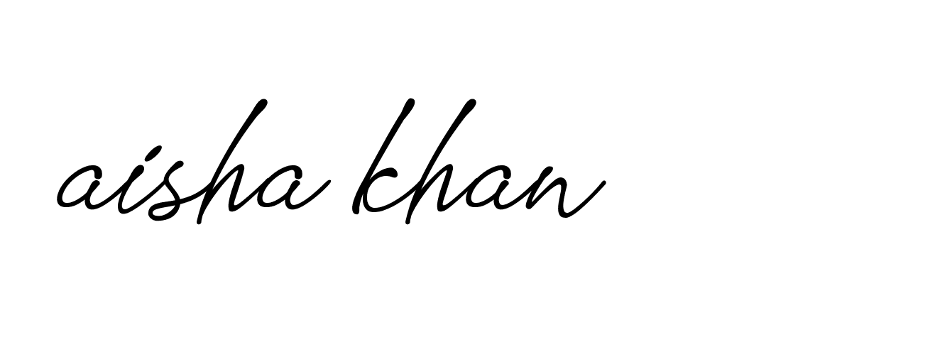 Signature of aisha-khan