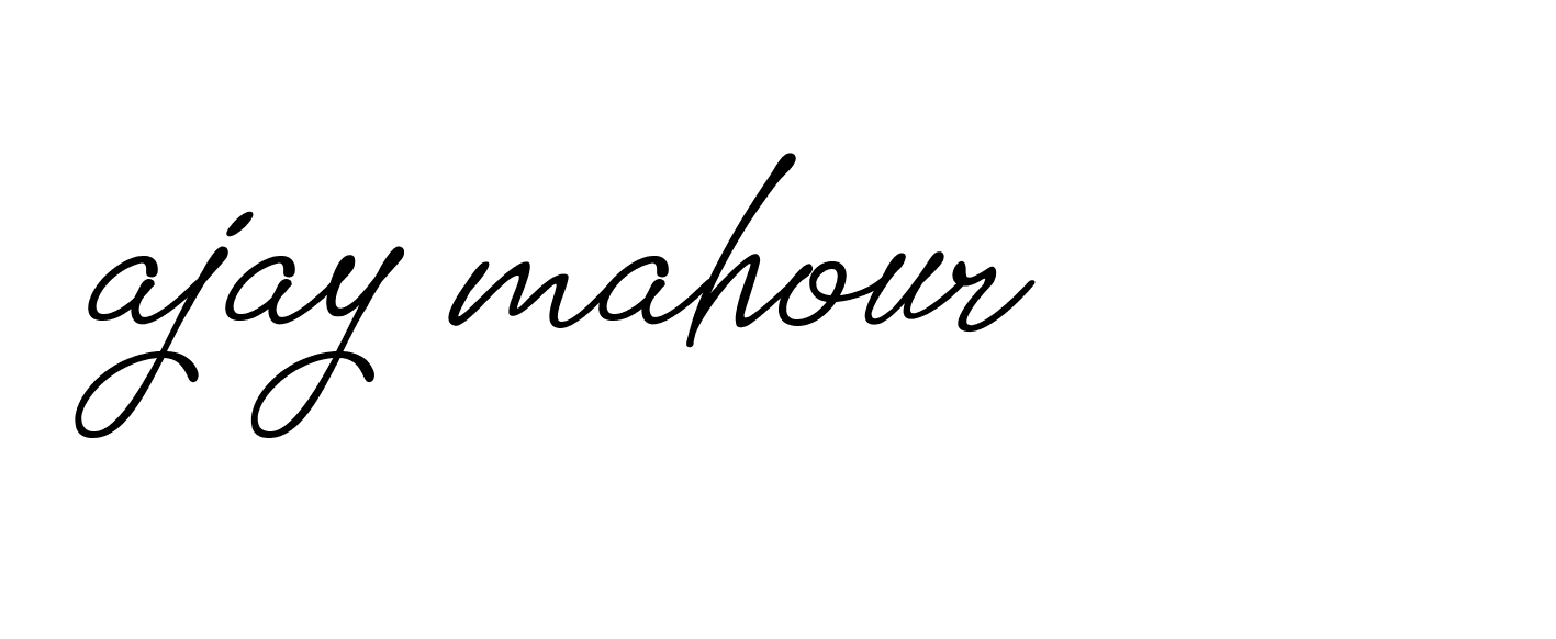 Signature of ajay-mahour