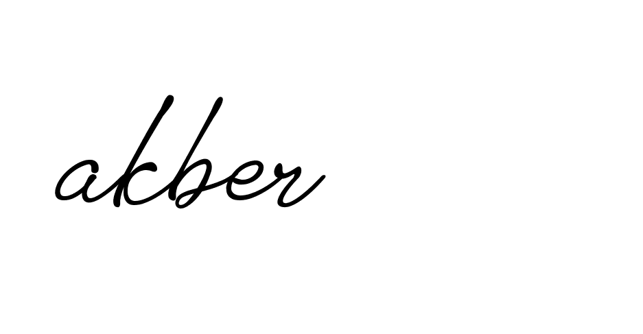 Signature of akber