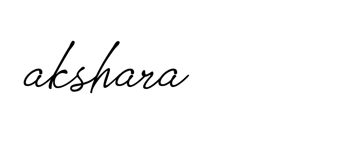 Signature of akshara-