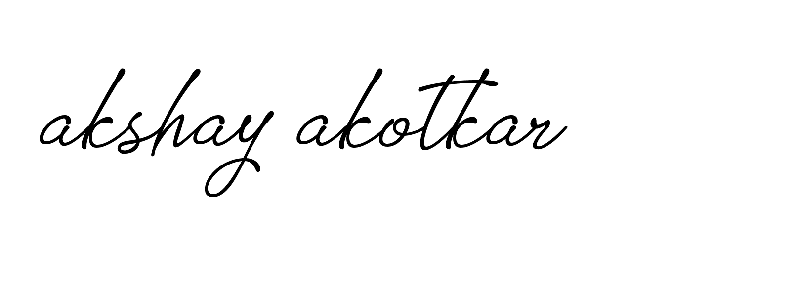 Signature of akshay-akotkar