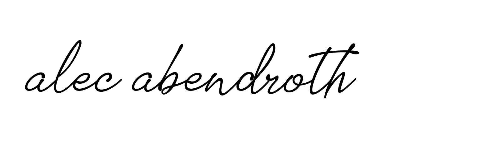 Signature of alec-abendroth