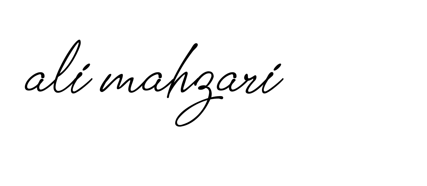 Signature of ali-mahzari