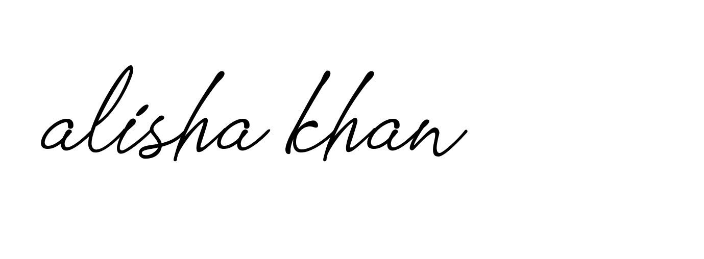 Signature of alisha-khan