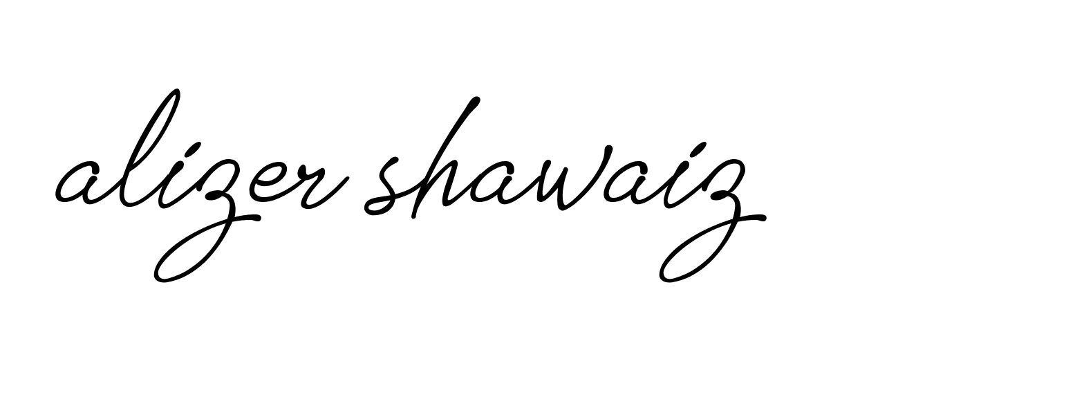 Signature of alizer-shawaiz