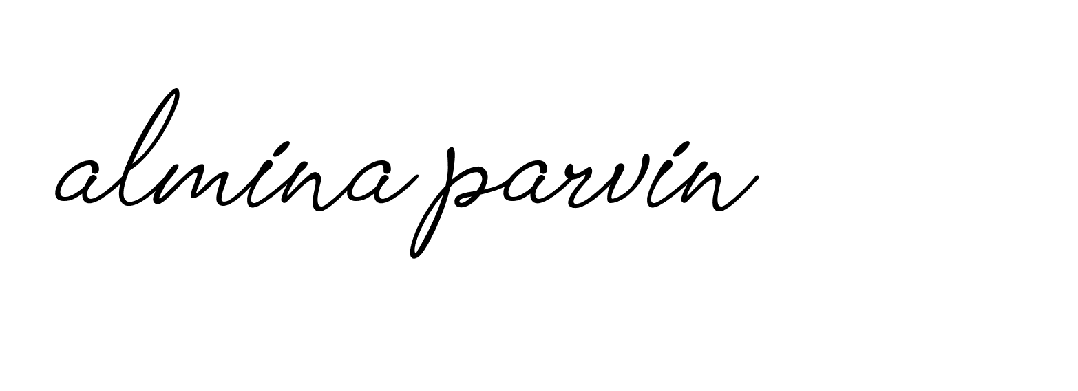 Signature of almina-parvin