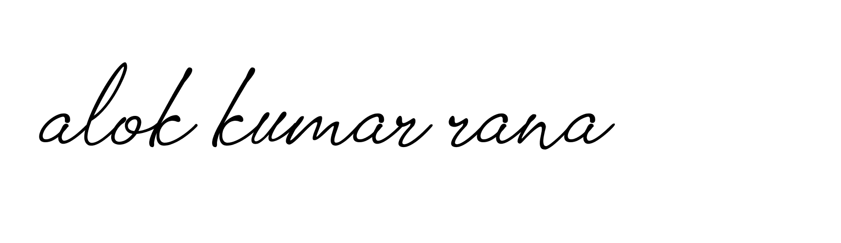 Signature of alok-kumar-rana