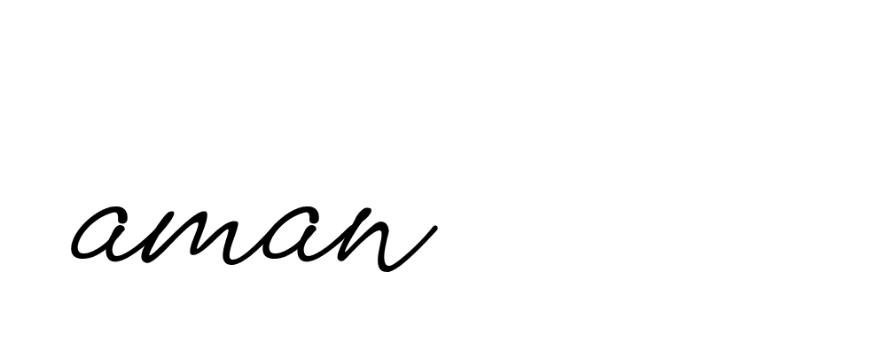 Signature of aman-