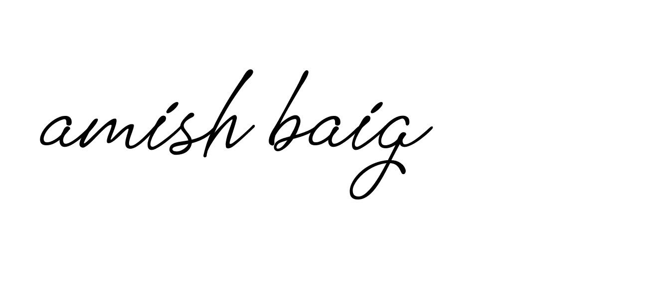 Signature of amish-baig