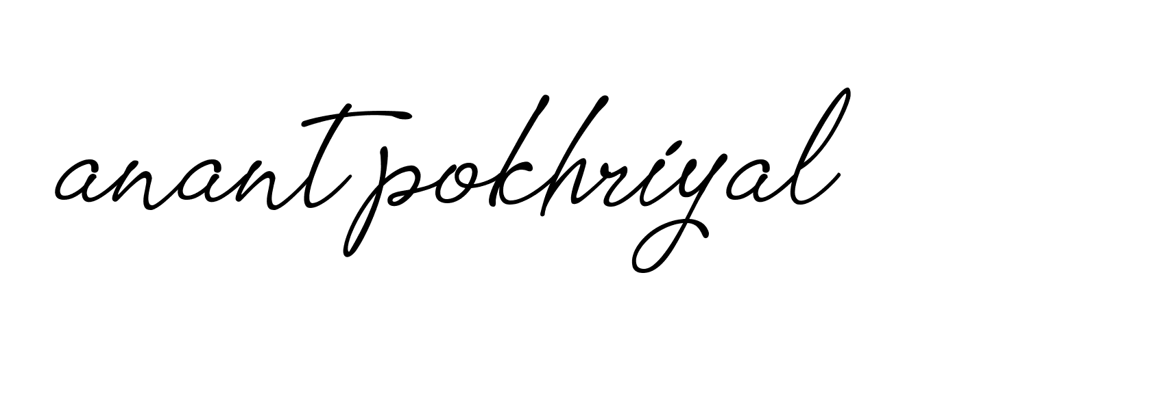 Signature of anant-pokhriyal