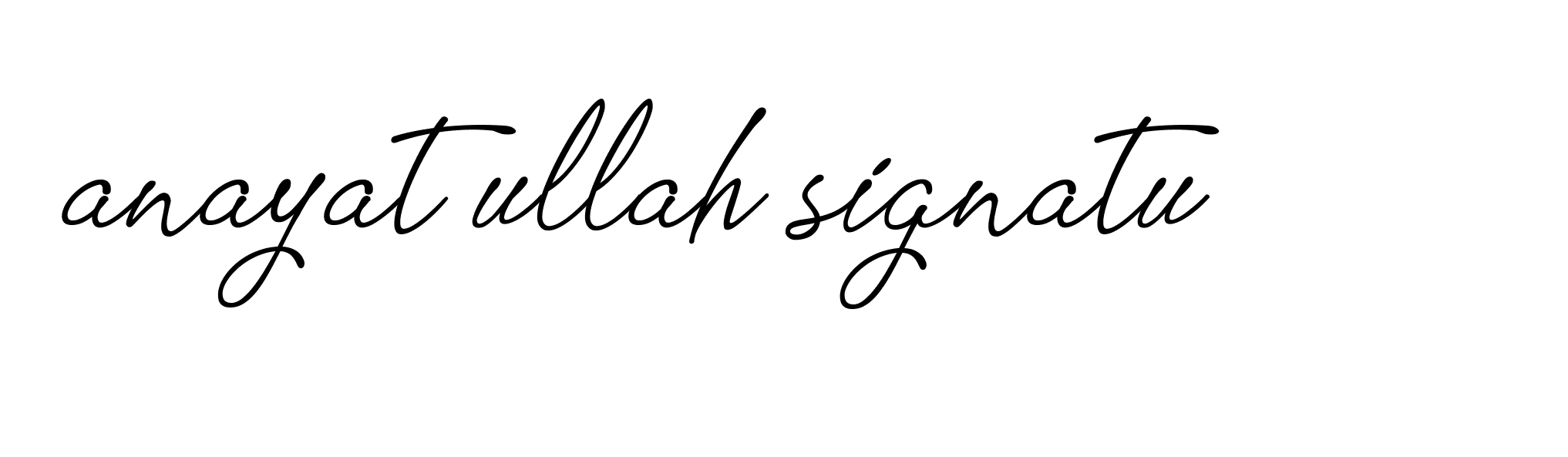 Signature of anayat-ullah-signatu