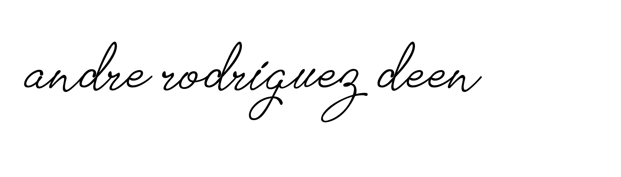 Signature of andre-rodriguez-deen