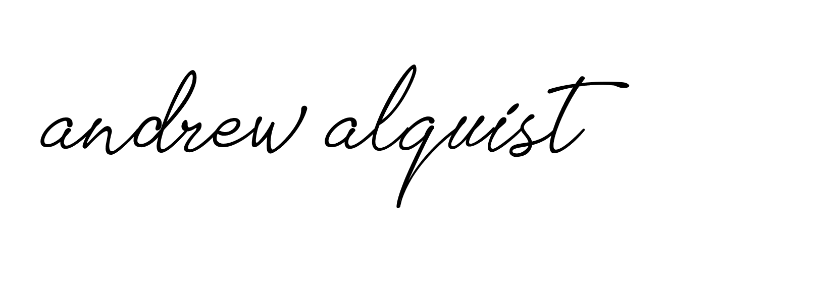 Signature of andrew-alquist