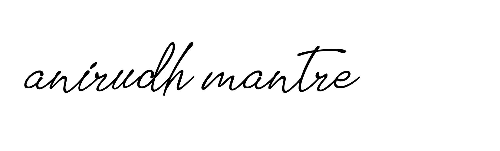 Signature of anirudh-mantre