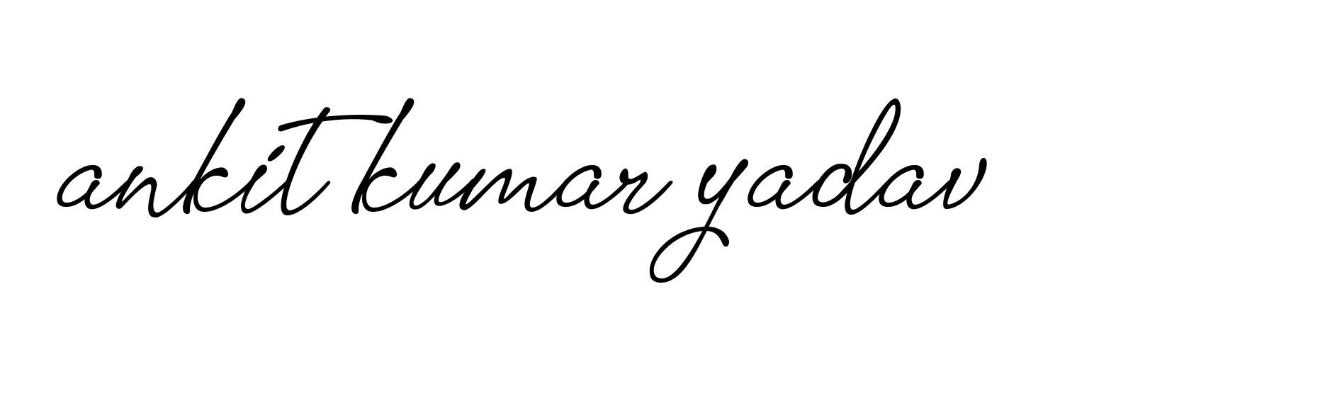 Signature of ankit-kumar-yadav