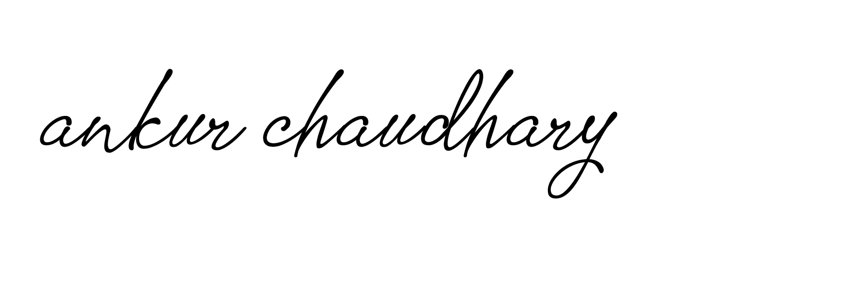 Signature of ankur-chaudhary