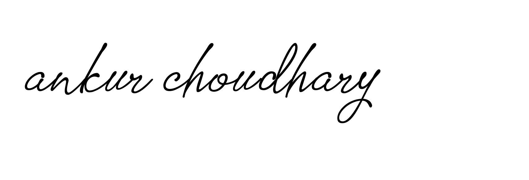 Signature of ankur-choudhary