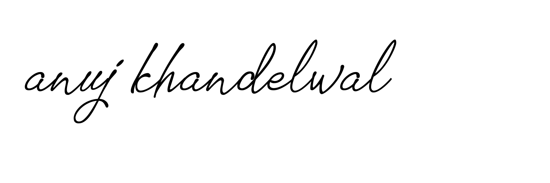 Signature of anuj-khandelwal-