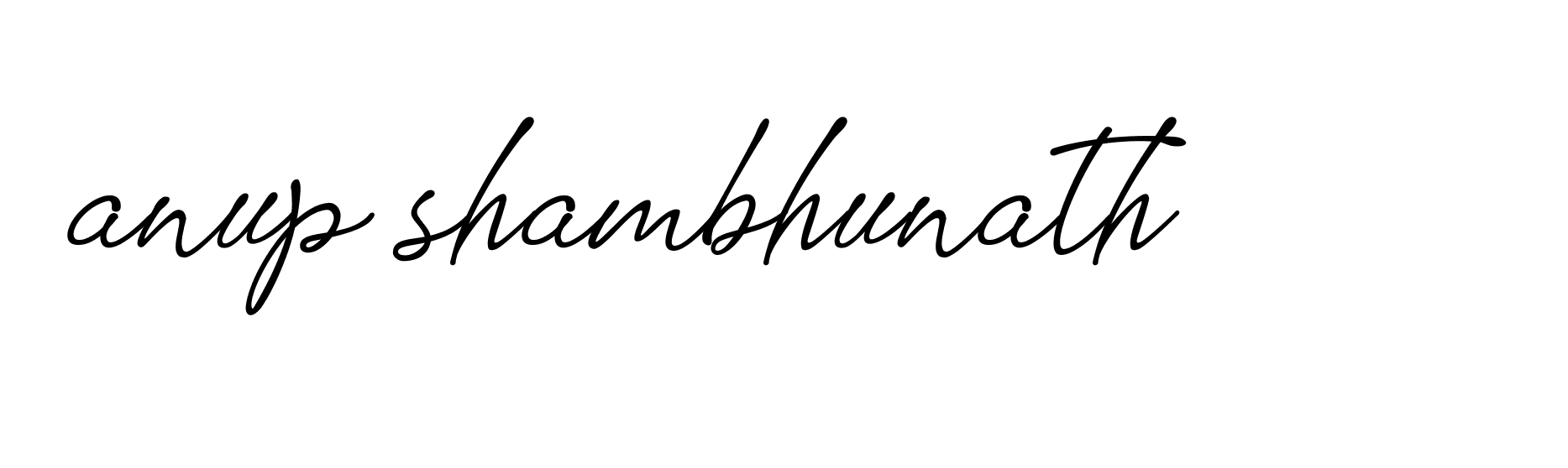 Signature of anup-shambhunath