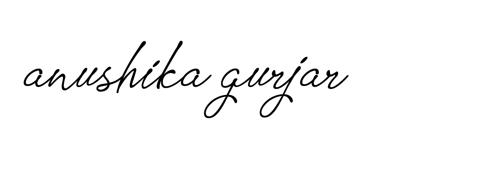 Signature of anushika-gurjar