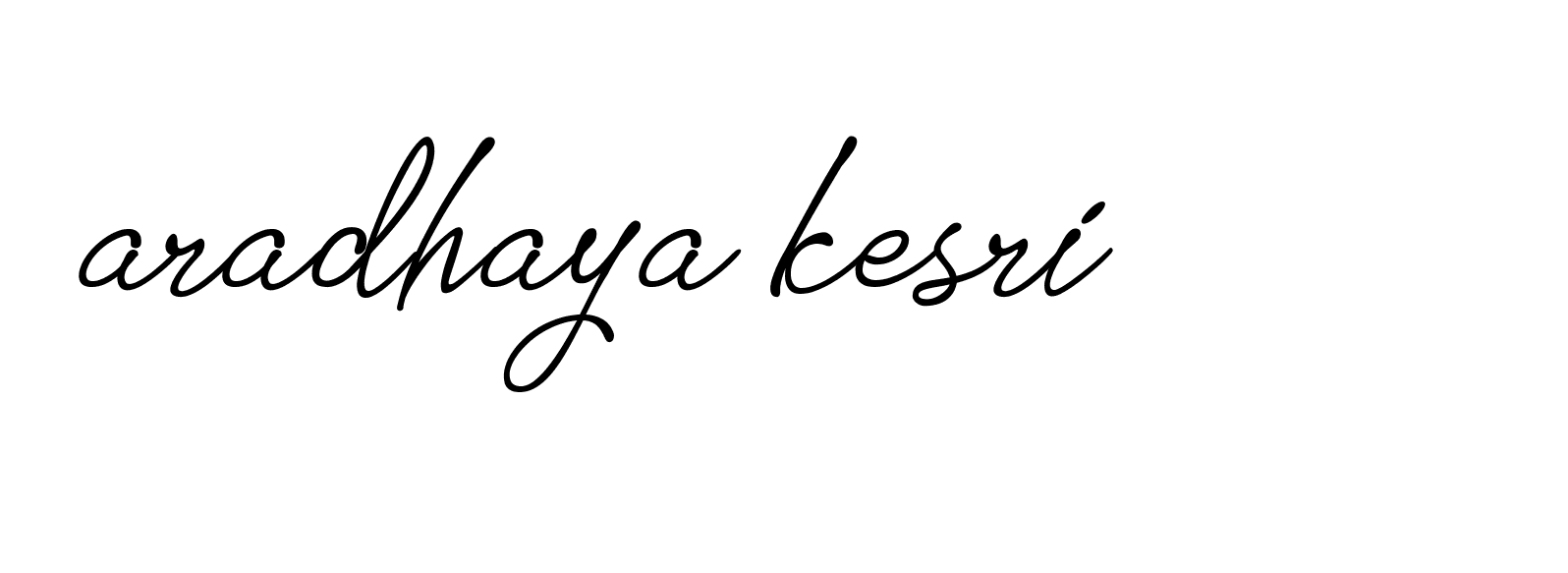 Signature of aradhaya-kesri