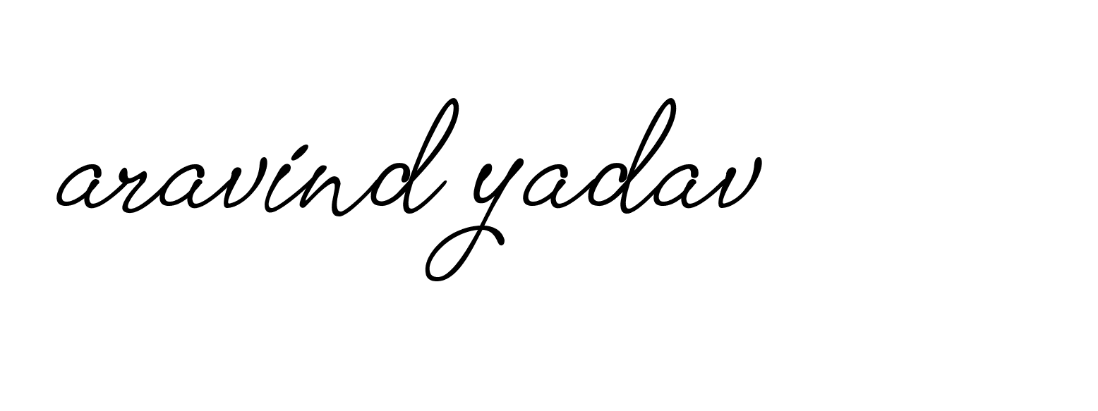 Signature of aravind-yadav