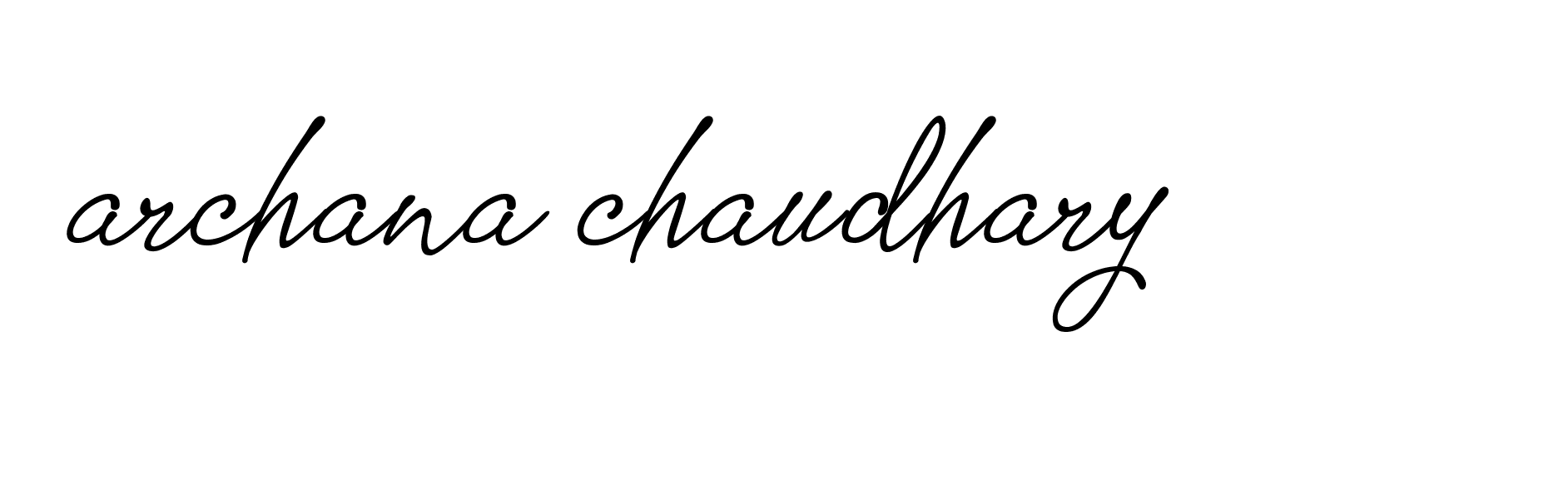 Signature of archana-chaudhary