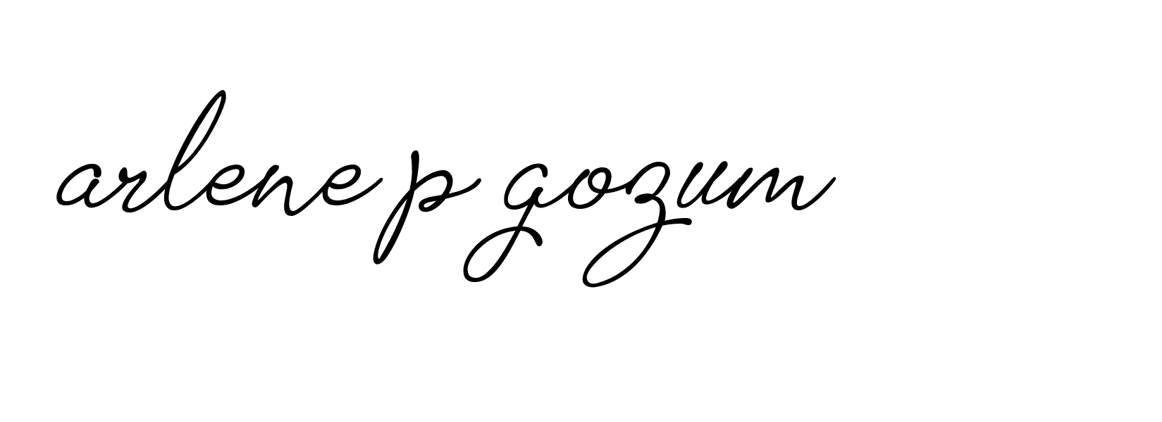 Signature of arlene-p-gozum