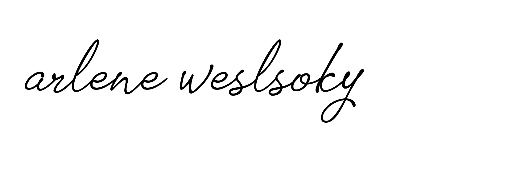 Signature of arlene-weslsoky