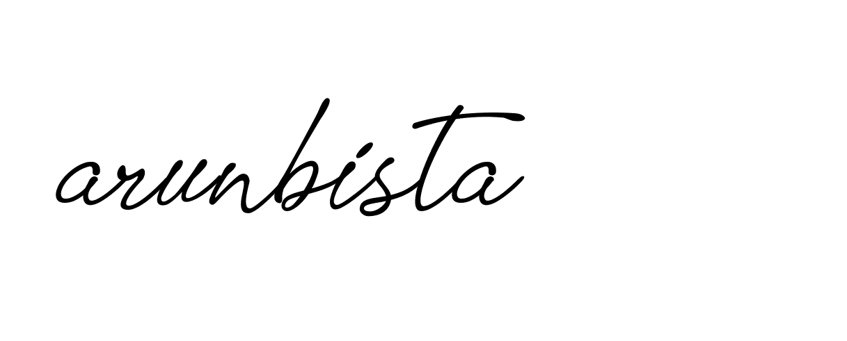 Signature of arunbista