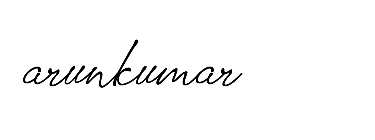 Signature of arunkumar