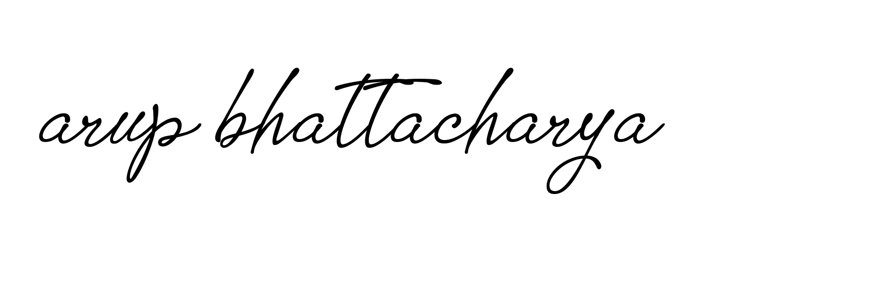 Signature of arup-bhattacharya