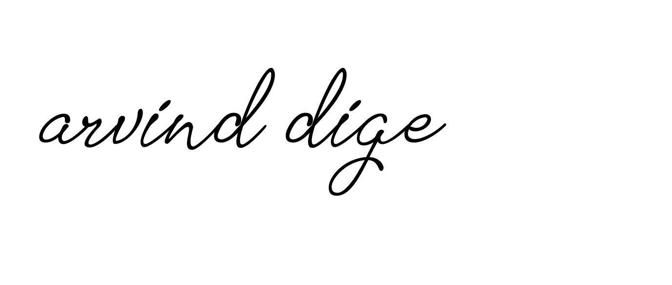 Signature of arvind-dige