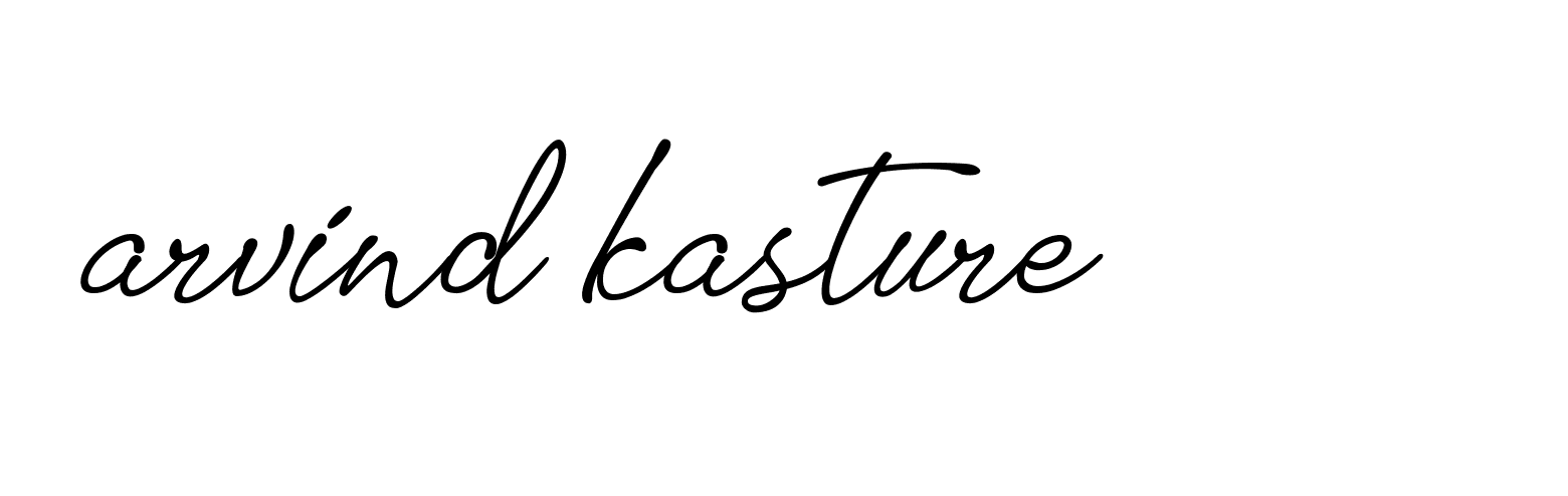 Signature of arvind-kasture