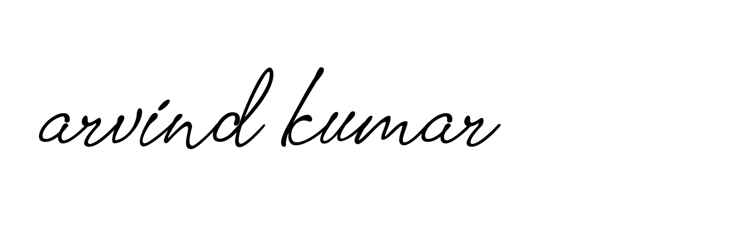 Signature of arvind-kumar-