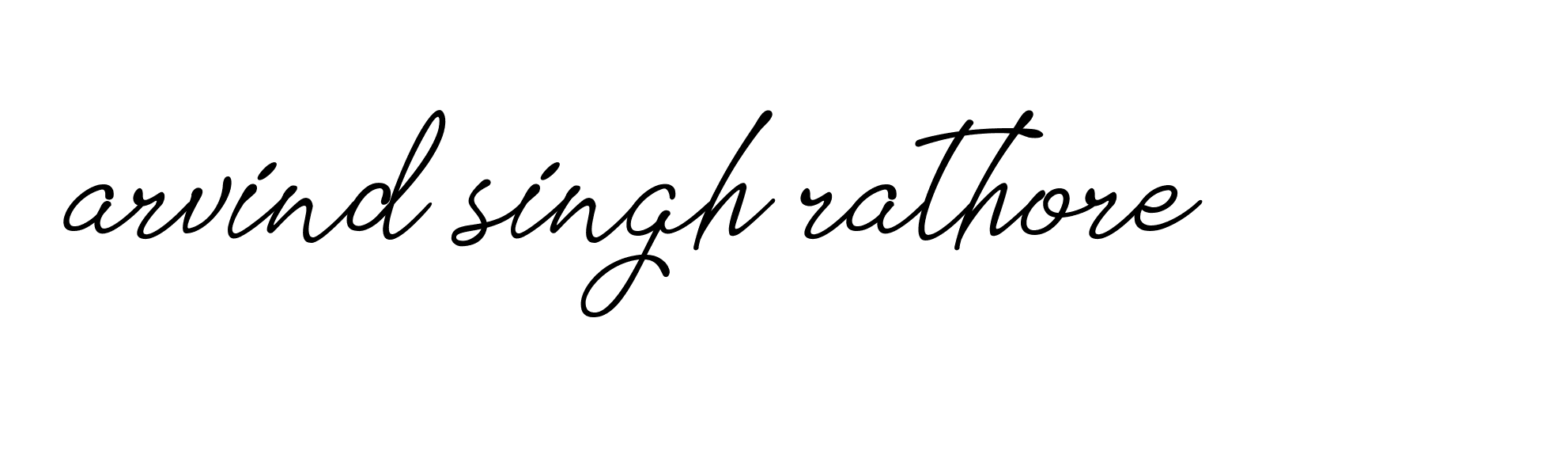 Signature of arvind-singh-rathore