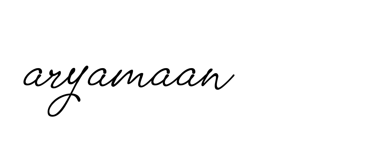 Signature of aryamaan